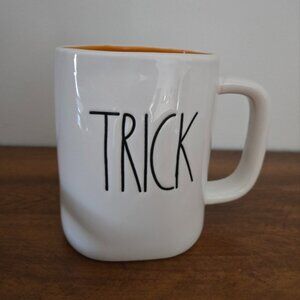 Rae Dunn Trick Treat inch Halloween Fall Pumpkin Cozy Warm Tea Coffee